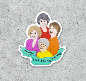 Golden Girls art sticker