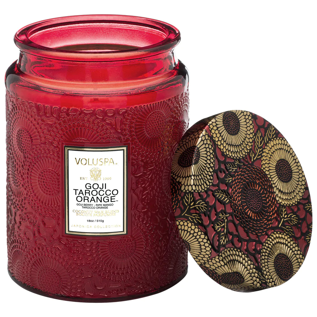 Voluspa Goji Tarocco Orange Large Jar Candle - Japonica Collection
