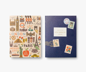 Set of 2 Pocket Notebooks - Bon Voyage
