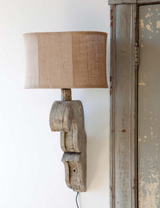 Antique Gray Corbel Lamp