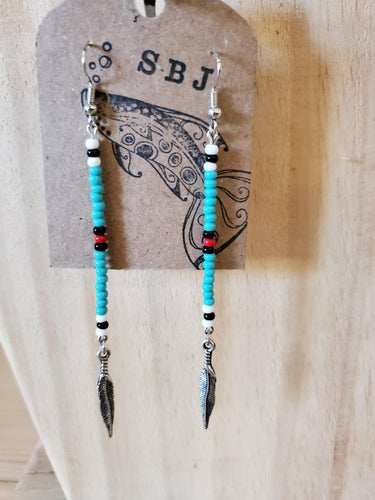 Still Belted Designs - Handcrafted Beaded Dangle Earrings