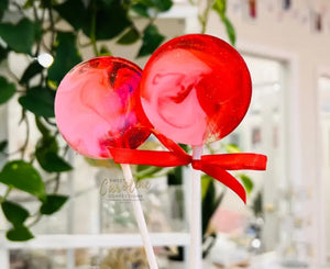 Lollipop -Pink and Red Swirl Fruit Punch