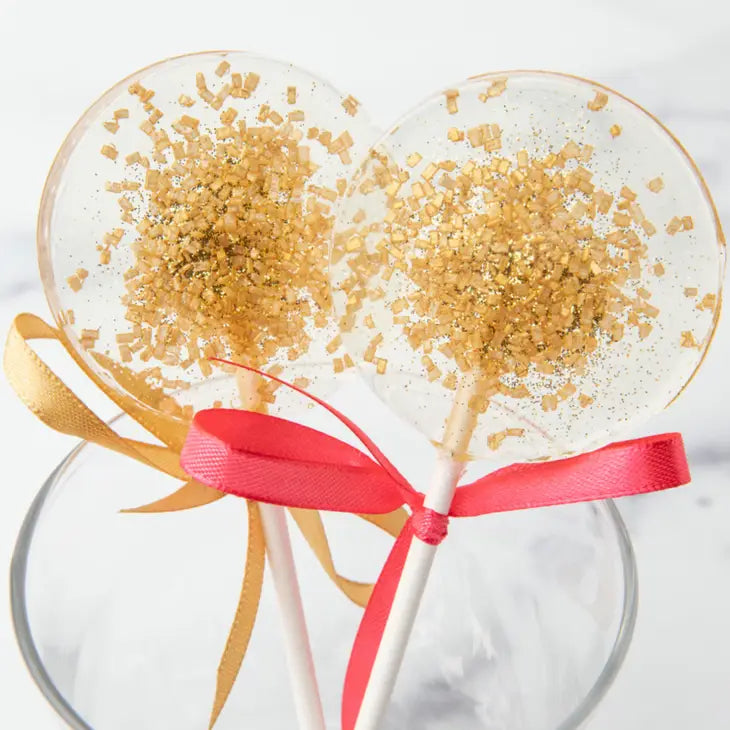 Lollipop - Gold Sparkle Black Cherry