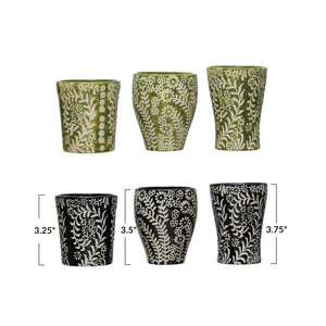 Stoneware Planter Cups