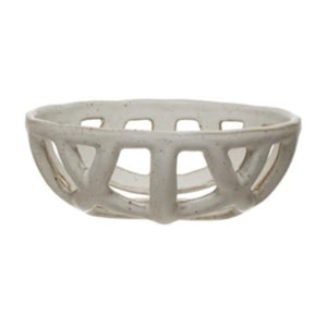 Round Stoneware Basket