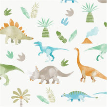 Load image into Gallery viewer, Cotton Muslin Swaddle Blanket - Dino