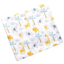 Load image into Gallery viewer, Cotton Muslin Swaddle Blanket - Zoo