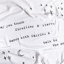 Load image into Gallery viewer, Sugarboo and Co. Swaddle Blanket -May You Touch Fireflies