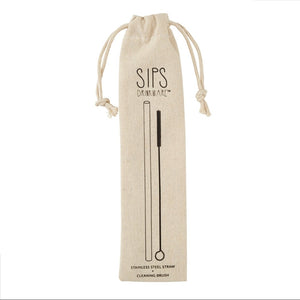 Stainless Steel Reusable Straw - Silver Finish