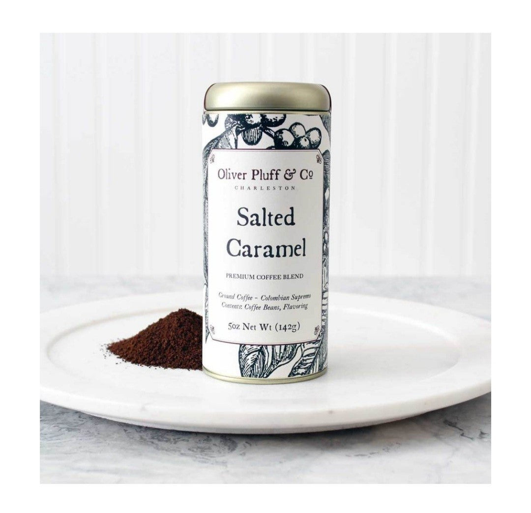 Oliver Pluff & Co - Salted Caramel Ground Coffee Signature Coffee Tin