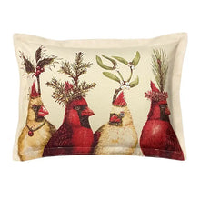 Load image into Gallery viewer, Vicki Sawyer Art - Holiday Party Cardinal Pillow