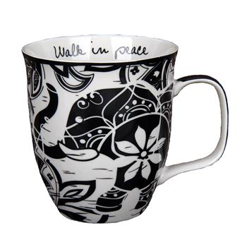 Boho Coffee Mug - Walk in Peace
