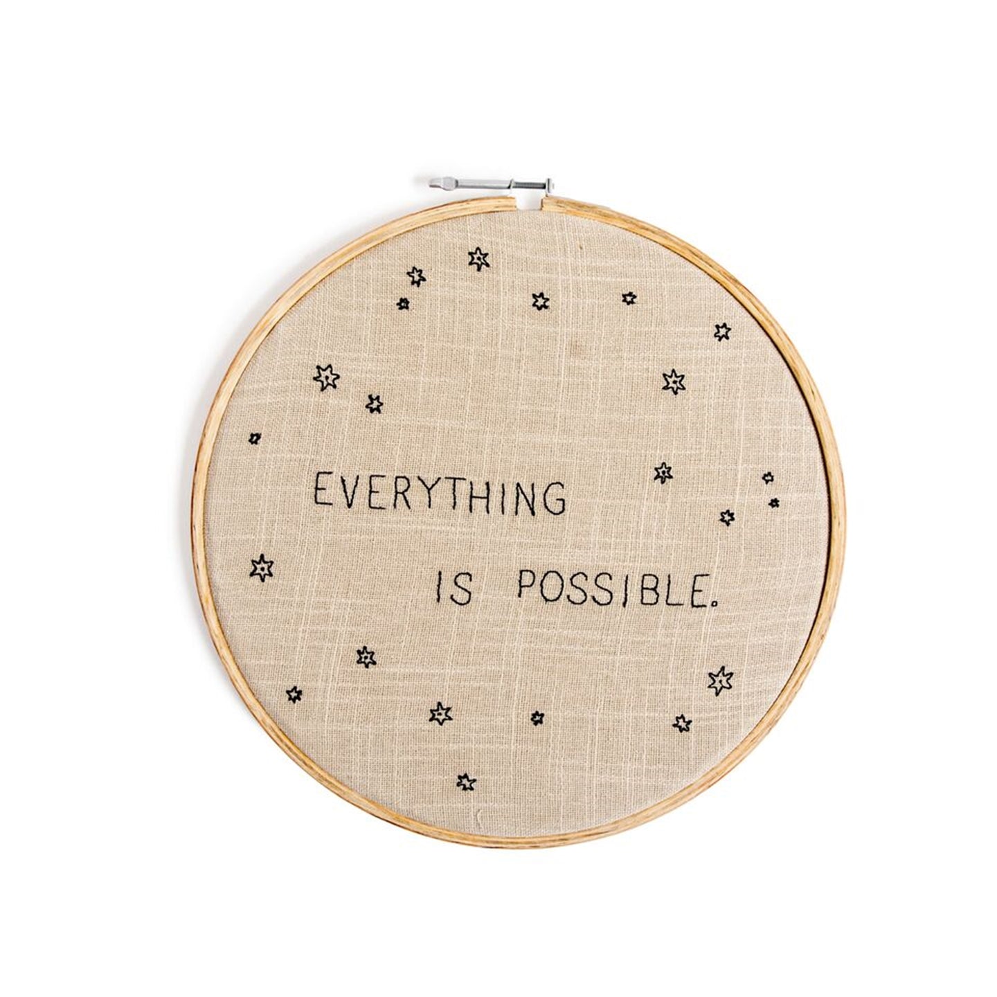 Embroidery Hoop Art - Everything is Possible