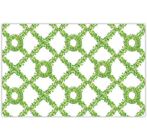Lattice Greenery Paper Placemats