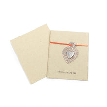 Load image into Gallery viewer, Hand Forged Milagro Heart Card