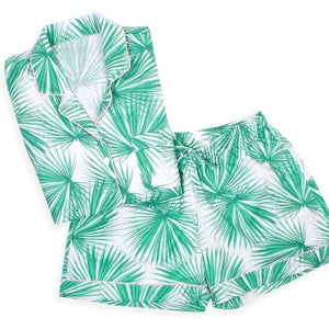 PJ Shorts Set - Fan Palms