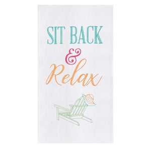 Sit Back and Relax Tea Towel