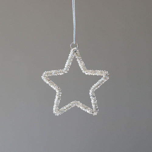 Beaded Star Ornament - Small