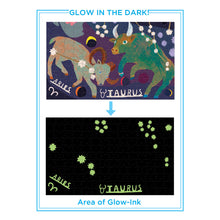 Load image into Gallery viewer, 1,000 Piece Puzzle - Glow in the Dark Zodiac