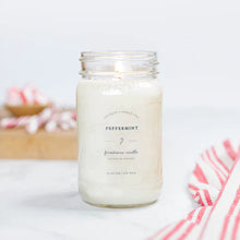 Load image into Gallery viewer, Antique Candle Company - Peppermint Mason Jar Candle, Large