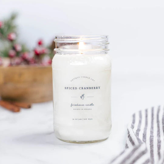 large mason jars / mason & co. candles