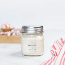 Load image into Gallery viewer, Antique Candle Company - Peppermint Mason Jar Candle, Small