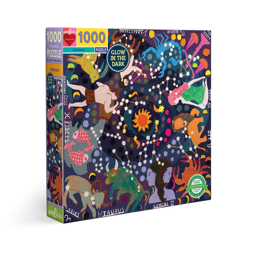 1,000 Piece Puzzle - Glow in the Dark Zodiac